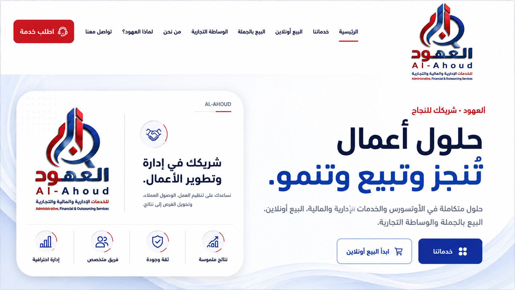 العهود - حلول أعمال تُنجز وتبيع وتنمو